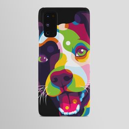 I Love Colorful Dog Portrait Pop Art Android Case