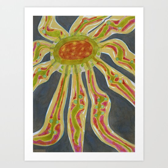 Flowing Lifeforce Art Print