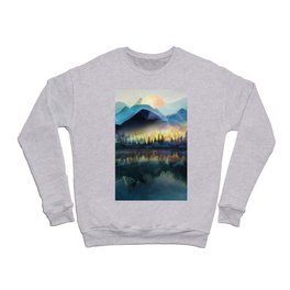 Mountain Lake Under Sunrise Crewneck Sweatshirt