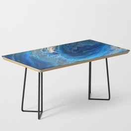 Blue Marble Agate Texture Coffee Table