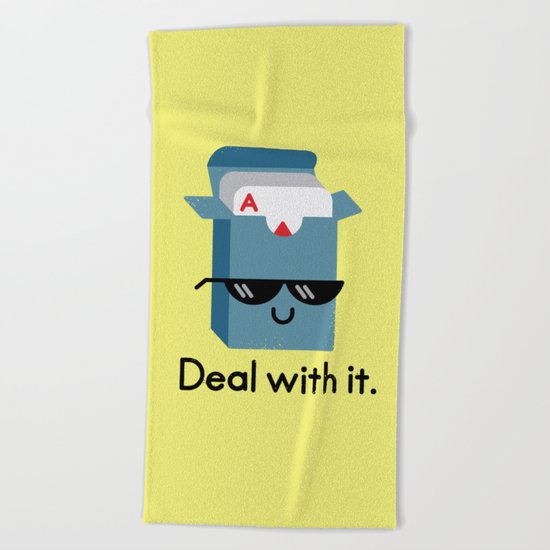 Talk to the Hand Beach Towel