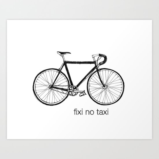 fixi no taxi Art Print