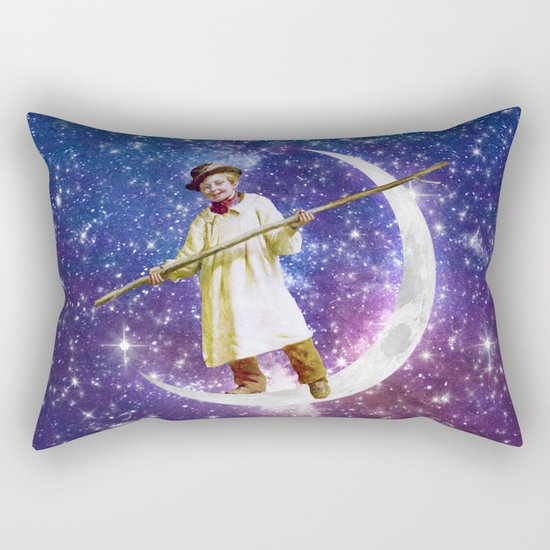 Playing on the Moon 1 Rectangular Pillow
