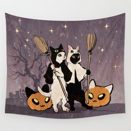 halloween cats Wall Tapestry