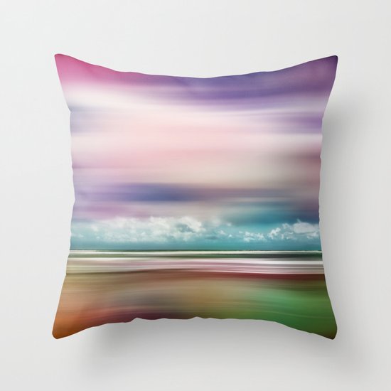 Rainbow-Scape Throw Pillow