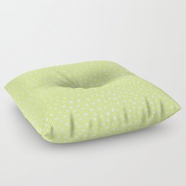 Honeydew Green Polka Dots Floor Pillow