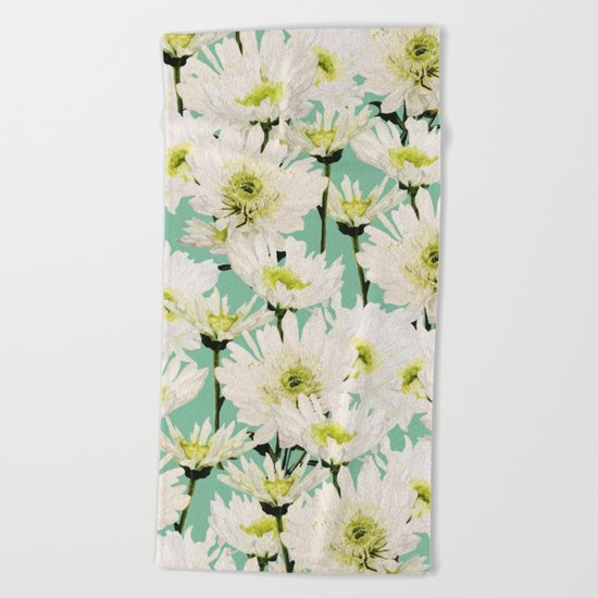 Gerbera #society6 #decor #buyart Beach Towel