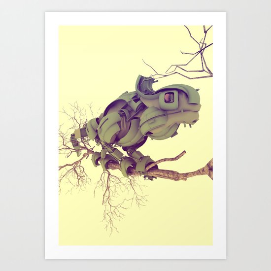 CYBORG CAMALEON Art Print