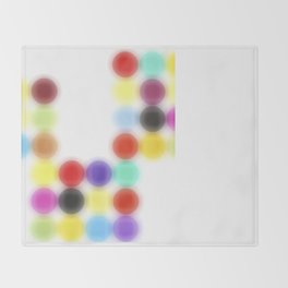 Ghost printing Dotty Throw Blanket