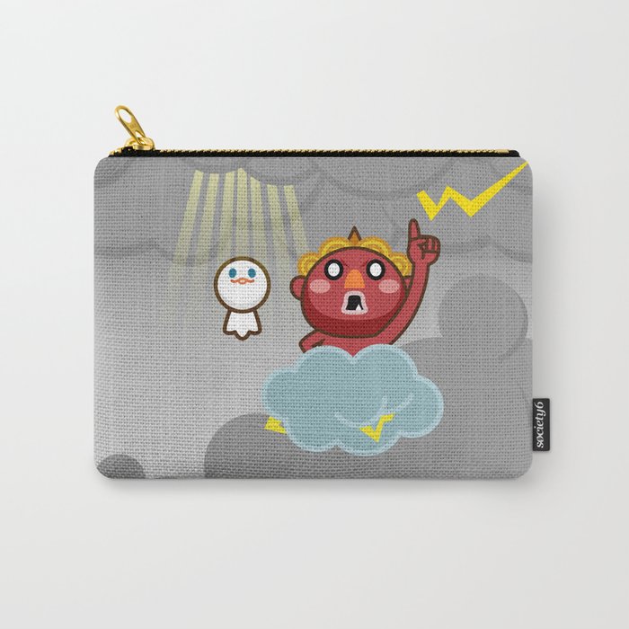 God of thunder! Stamp of Inazuma Mamehati. Carry-All Pouch