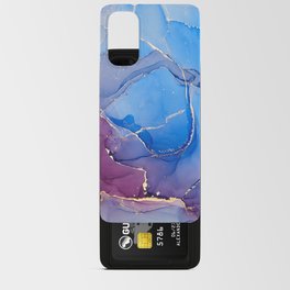 Cornflower Blue + Deep Magenta Abstract Haze Android Card Case