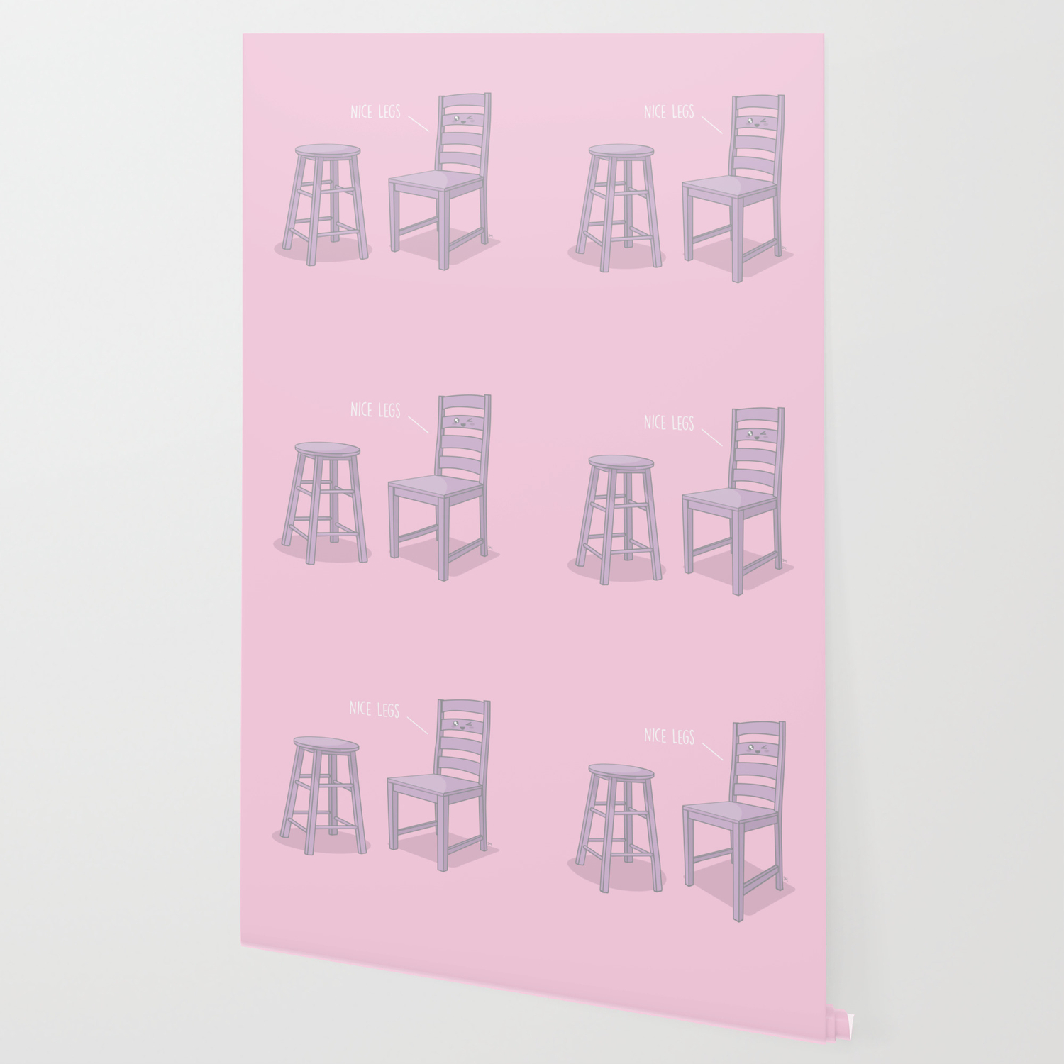Nice Legs Kawaii Pink Wallpaper By Sharnamyers Society6