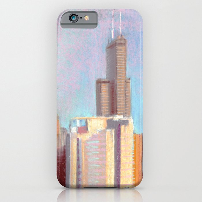 October Sunset: Chicago Skyline iPhone Case