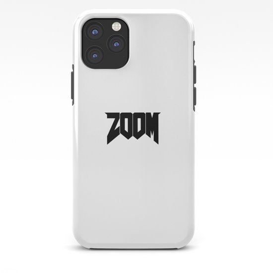 ZOOM Logo Black iPhone Case by youngerscrolls | Society6