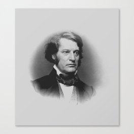 Charles Sumner Portrait - 1859 Canvas Print
