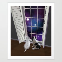 What do you think she’s dreaming about? Art Print
