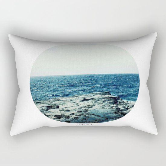 Ocean Blue Rectangular Pillow