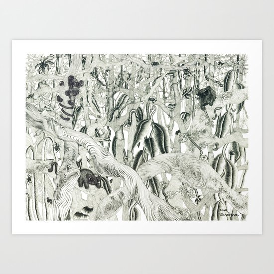 Jungle Scene Art Print