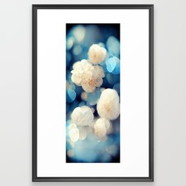 Blue Squint - Pale Crystals and Lights Framed Art Print