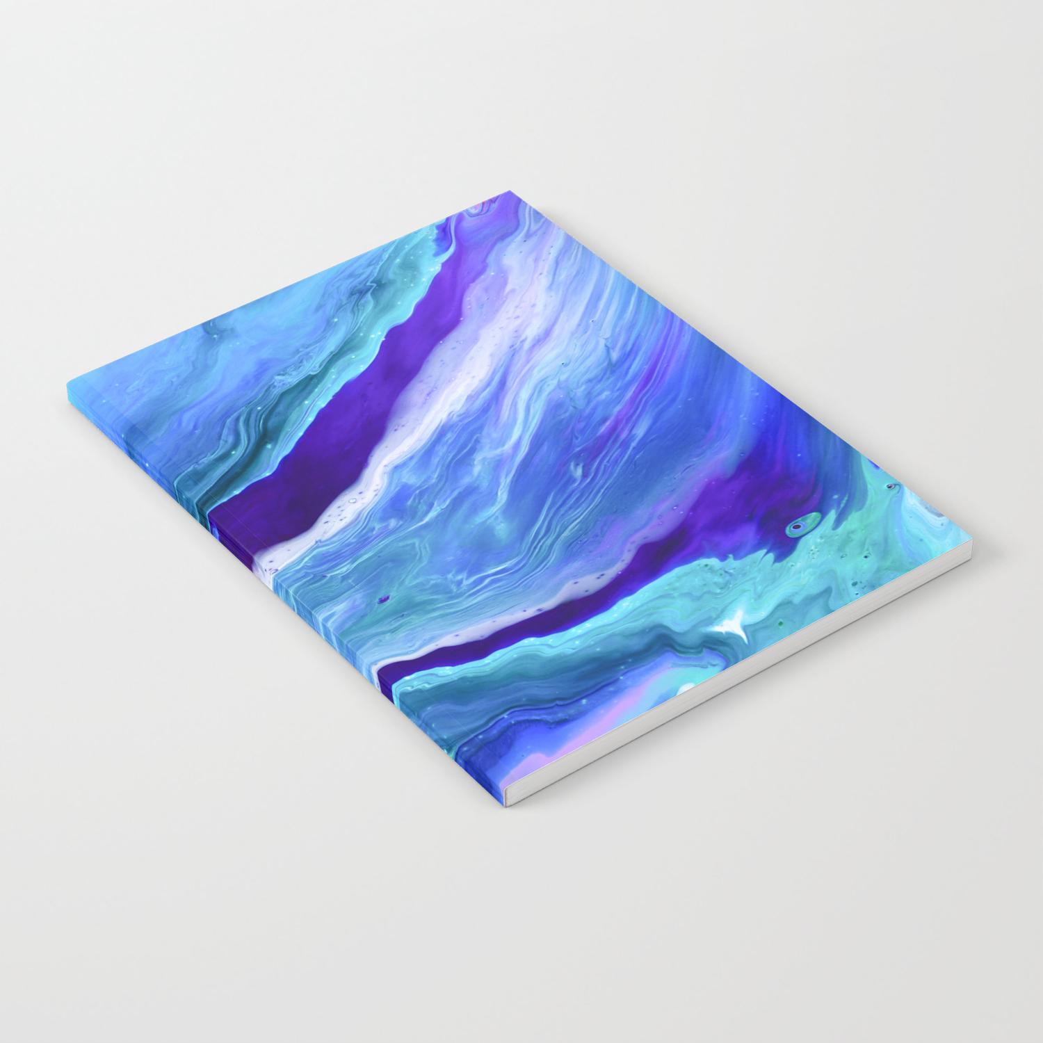 Dreamy Fluid Abstract Painting Notebook By Christineiris Society6