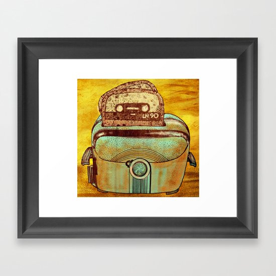 toasted tapes Framed Art Print
