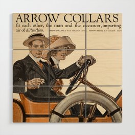 Arrow Collars and Shirts, 1912 by Joseph Christian Leyendecker Wood Wall Art