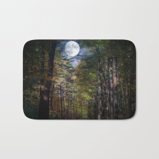 Magical Moonlit Forest Bath Mat