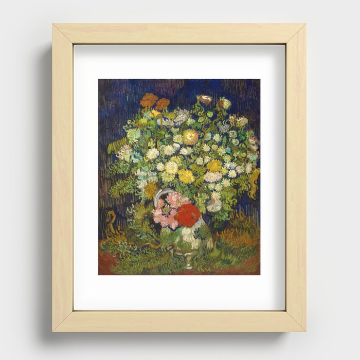Vincent van Gogh "Bouquet of Flowers in a Vase" Recessed Framed Print