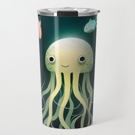 Jellyfish Part of the Creatures of the Ocean collection  Travel Mug