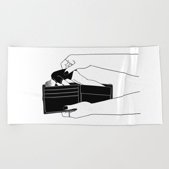 You're my million dollar baby Beach Towel