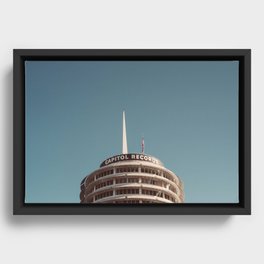 Capitol Records Rooftop 2017 Framed Canvas