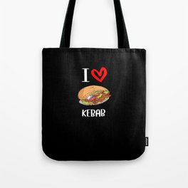 I Love Doner Kebab Tote Bag