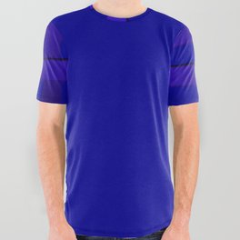 Cobalt blue All Over Graphic Tee