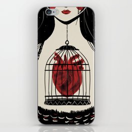 Heart in a cage iPhone Skin