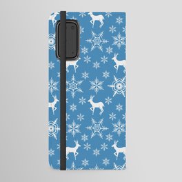Snowflake Deer Pattern Android Wallet Case