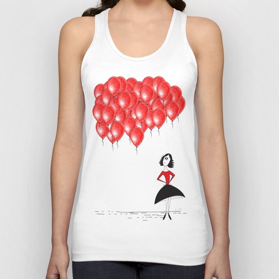 99 red balloons Unisex Tank Top