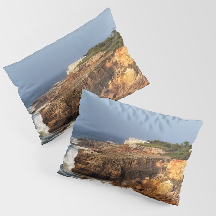 South Africa Photography - Strong Waves Hitting The Coastline Pillow Sham