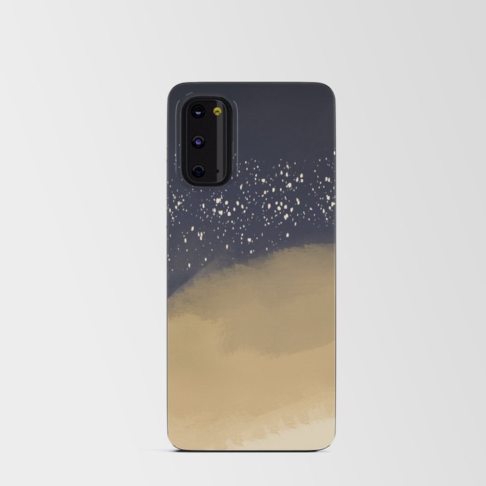 Golden speckles large abstract Android Card Case