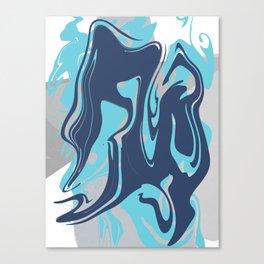 Code Bleu Canvas Print