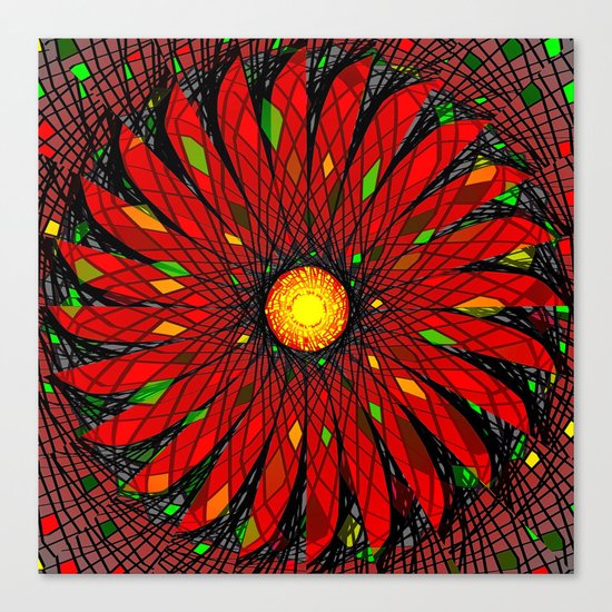 Flower In Motion Canvas Print