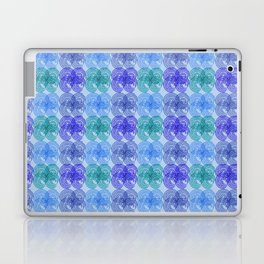 Pattern abstract regular Blue Laptop Skin