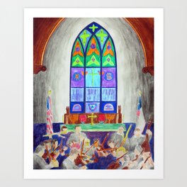 Church of the Holy Cross feat. Shreveport Festival Orchestra- 7 June, 2015 Art Print