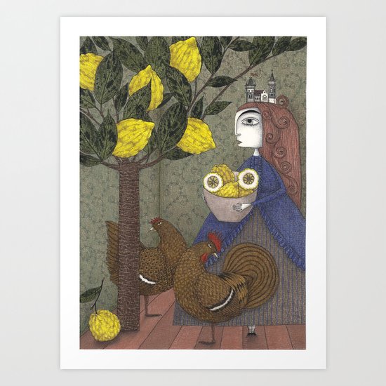 The Lemon Picker Art Print