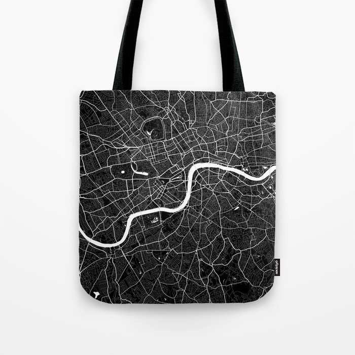 London - Minimalist City Map Tote Bag