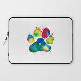Multi-Color Paw Laptop Sleeve