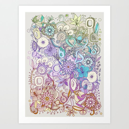 Camtric world creatures Art Print