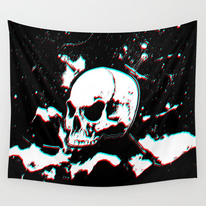 Skull wall sales tapestry