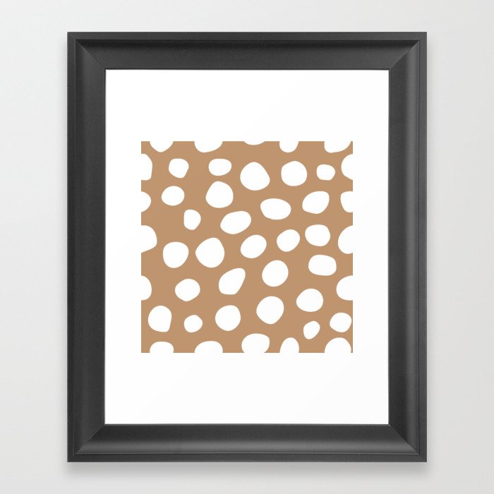 #SIMPLE POLKA DOTS 1 Framed Art Print