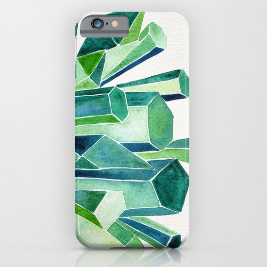 Emerald Watercolor iPhone & iPod Case