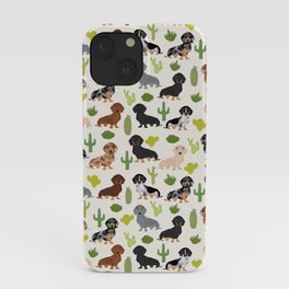 Dachshund cactus southwest dog breed gifts must have doxie dachsies iPhone Case | Digital, Doxie, Cactus, Graphicdesign, Dachsie, Pet, Dog Breed, Dachshunds, Dog, Pet Friendly 